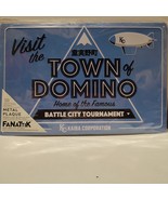 Yugioh Battle City Tournament Town Of Domino Metal Sign Official Display - £14.62 GBP