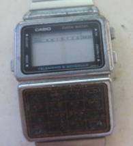 Vintage CASIO DBC-600  DATA BANK quartz digital Watch digital parts repair - £29.77 GBP