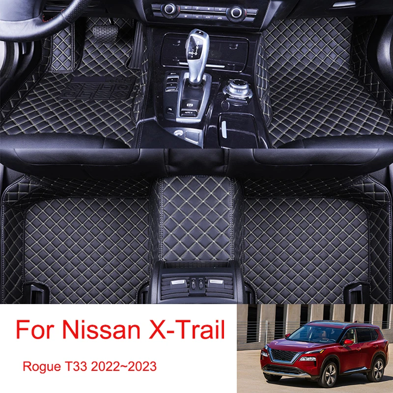 Custom Car Floor Mats For Nissan X-Trail Rogue T33 2022~2023 Leather Auto - £73.72 GBP+