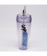 WHITE SOX Double Wall Insulated Cup With Straw - 9 INCHES Tall QUENCH BR... - $194.01 MXN