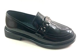 Bonavi 42-T2E7-17 Black Patent Leather Low Heel Loafer Shoe - £88.95 GBP