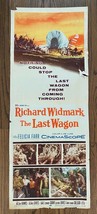 *THE LAST WAGON (1956) Insert Richard Widmark Felicia Farr Western Apach... - $50.00