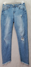Hammer Jeans Women&#39;s Size 7 Blue Denim Cotton Flat Front Straight Leg Di... - £18.05 GBP