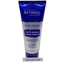 Retinol Hand Cream For MEN Sealed Hands Elbows Anti-Aging 3.4oz - $13.84