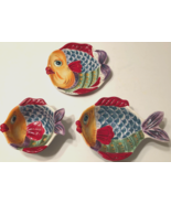 Table Tops Vissen Retired 3D Fish Ceramic Soup Cereal Dessert Bowl Salad... - £22.62 GBP