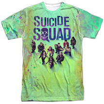 DC Comics Suicide Squad Movie Cast Poster Image Sublimation T-Shirt, NEW UNWORN - £20.65 GBP