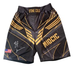 Stipe Miocic Signed Custom Black MMA Fight Trunks BAS - £108.57 GBP