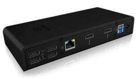 Icy Box 11 in 1 Docking Station HDMI USB USB-C VGA Laptop Hub Thunderbolt Mac - £33.18 GBP