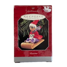 Hallmark Keepsake 1998 Christmas &quot;Maxine&quot; Toboggan Sledding Ornament - $7.19