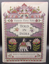 Virginia Haviland TOLD IN INDIA First edition 1973 Fairy Tales Children Lent Art - $31.49