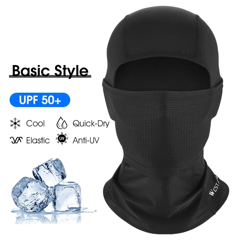 WEST BI Summer Cool Balaclava Ice Silk Cycling Cap  UV Protection  Face Cover He - £76.37 GBP