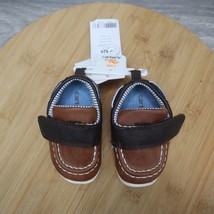 Carter&#39;s Kids Every Step Boy shoes size 2, 3 to 6 months, Brown Jaden_P ... - $21.76