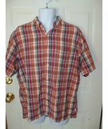 J. Crew Plaid Short Sleeve Button Front Shirt Size L Men&#39;s EUC - $17.80