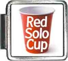 Red Solo Cup with Words Italian Charm Bracelet Jewelry Link A10339 - £6.23 GBP