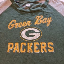 NFL Team Apparel Green Bay Packers Women's Green & Gray T-Shirt Long Sleeve M image 4