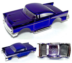 2023 Ho Af Xtras 1957 Custom Low ’57 Chevy Bel Air Slot Car Body Violet Chrome - £14.15 GBP