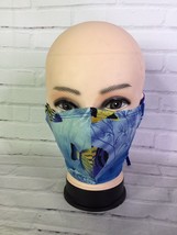 Custom Made New Handmade Face Mask Fabric Felt Fish Ocean Sea Life Ribbo... - $14.39