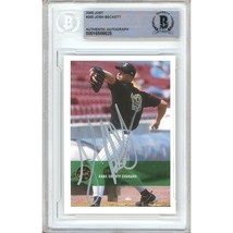 Josh Beckett Auto 2000 Just Justifiable Red Sox Signed Rookie Card BAS Auth Slab - £133.21 GBP