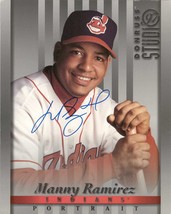 Manny Ramirez Signed Autographed &#39;97 Donruss Studio 8x10 Photo Cleveland Indians - £78.65 GBP