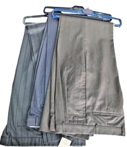 Men&#39;s Trousers Classic Pure Wool Cool Summer Blue Grey Brown Fantasy Vtg - £45.56 GBP+