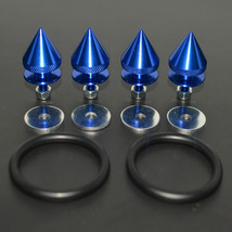 BLUE JDM SPIKE ALUMINUM QUICK RELEASE FASTENERS KIT FIT FOR BUMPER &amp;TRUNK - £6.16 GBP
