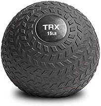 TRX  15 Pound Black  Weighted Slam Ball for Full Body Training  Workouts - $44.54