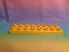 LEGO Duplo Yellow Flat Base Plate 2 X 8 Dot - £1.45 GBP