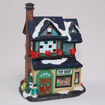 Vintage Victorian Toy Shop Christmas Village Building Snow Chimney Colle... - £13.60 GBP