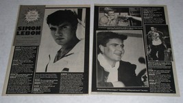 Simon Le Bon Duran Duran Tiger Beat Star Photo Article Clipping Vintage Oct 1987 - £11.59 GBP