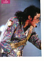 Michael Jackson teen magazine pinup clipping sparkly jacket on stage Teen Beat - $3.50