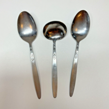 VINTAGE MCM Amefa TULIP TIME Stainless Ladle &amp; 2 Serving Spoons Holland ... - $19.99