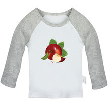 Babies Cute T-shirts Infant Fruit Apple Graphic Tees Tops Newborn Kids Clothing - £7.78 GBP+