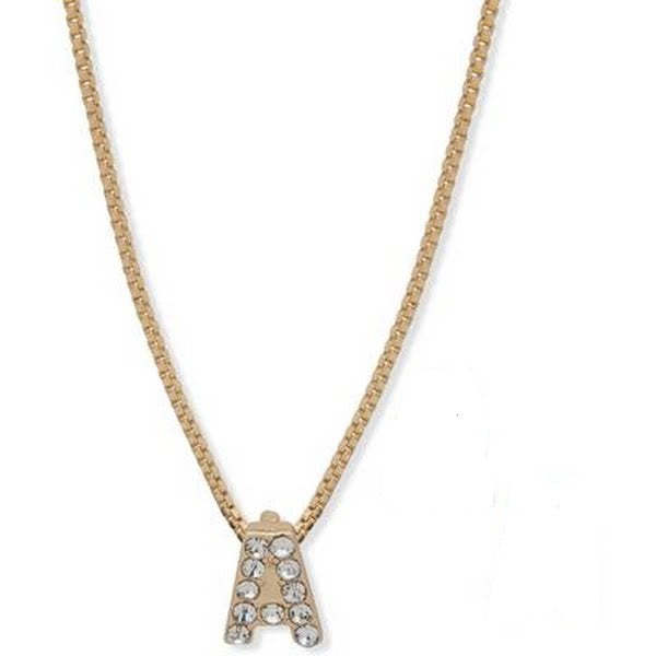 Anne Klein Womens Initial a Pendant in Gold-Tone - $15.84