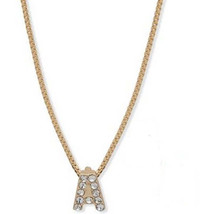 Anne Klein Womens Initial a Pendant in Gold-Tone - $15.84