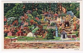 Alabama Postcard Cullman St Bernard College Modern Shrines Missions Southwest - £1.69 GBP
