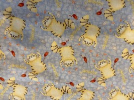 Vintage Debbie Mumm Ssi Cotton Quilt Fabric Cats Felines Kittens 1 Yds - £9.01 GBP