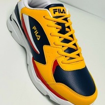 Men’s Fila Stirr Yellow Mustard | Navy | Red Sneakers NWT - £76.66 GBP