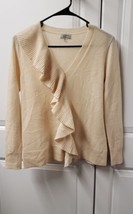 J Crew Women&#39;s Sweater Size: XXS CUTE 100% Cashmere Ruffle Gorgeous - £38.76 GBP