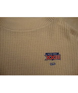 Vintage NFL Super Bowl XXIII Pullover Sweater Sz L - £21.75 GBP