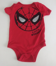 Marvel Spider-Man Little Webhead! Red One Piece Bodysuit Size Infant 18 ... - £7.62 GBP