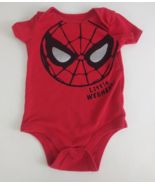 Marvel Spider-Man Little Webhead! Red One Piece Bodysuit Size Infant 18 ... - $9.69