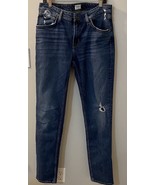 Hudson Blake Slim Straight Distressed Denim Blue Jeans 34 (34x33) - $23.38