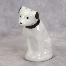NIPPER RCA VICTOR Masters Voice Dog White w/Black Vintage NO Holes on top - $15.67