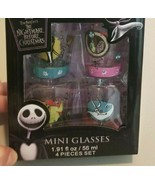 SET OF 4 Disney Nightmare Before Christmas Halloween Mini / Shot Glasses... - €16,37 EUR