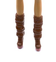 Mattel Barbie Life in the Dream House Tall Brown Boots With Pink Heels - £7.99 GBP