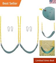 Sunnyglade 2PCS Swings Seats Heavy Duty with 66" Chain, Playground Swing... - $79.68