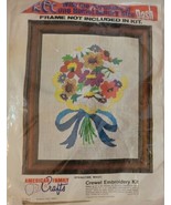 Crewel Embroidery Kit American Family Crafts SPRINGTIME MAGIC Vintage 19... - $40.73 CAD