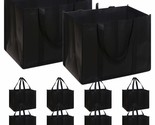 Set Of 10 Reusable Grocery Bags Extra Large Foldable Heavy Duty Shopping... - £36.35 GBP