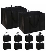 Set Of 10 Reusable Grocery Bags Extra Large Foldable Heavy Duty Shopping... - £37.60 GBP