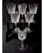 Vintage Cristal D’Arques COMBOURG 5.375&quot; Cut Crystal Wine Glasses - Set ... - €29,93 EUR